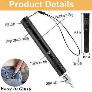 High Power Rechargeable Green Pointer Laser xl-711 - Image 3