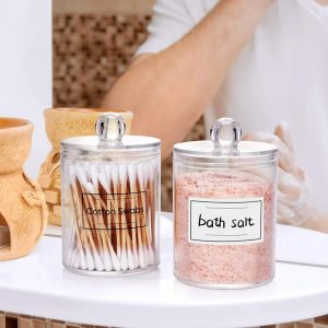 Acrylic Cosmetic Organizer, Ear Stick Swabs Holder #2212 - Image 3
