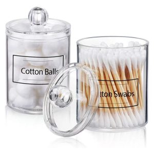 Acrylic Cosmetic Organizer, Ear Stick Swabs Holder #2212 - Image 4