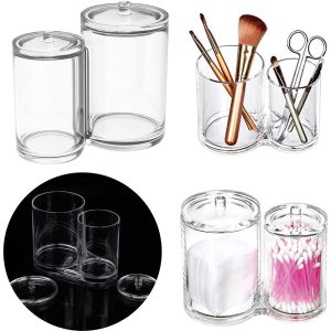 Acrylic Cosmetic Organizer, Cotton Buds Storage #2208 - Image 3