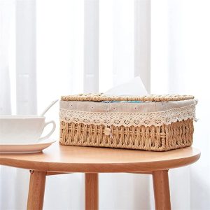 Rectangular Tissue Box Holder (L24 X W14 X H10)CM - Image 4