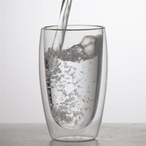 450ml Double Glass Cup (D8.5 X H16)CM - Image 3