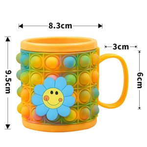 Pop It Bubble Fidget Sensory Mugs with 4 Accessory Attachments - Image 5
