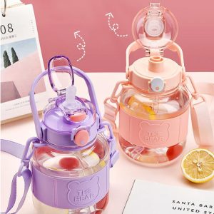 1000ML Kids School Water Bottle With Mobile Holder - Image 3