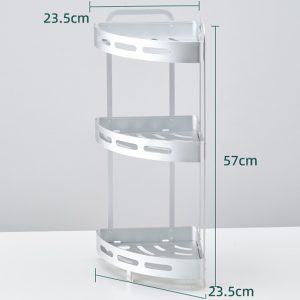 Aluminum Corner Shower Bathroom Shelves - Image 3