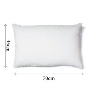 1-Piece Microfiber Pillow Standard 45x70 cm White - Image 3