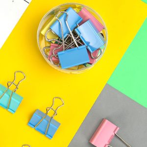 15mm Metal Binder Paper Clips Coloured Medium 15mm 60PCS - Image 3