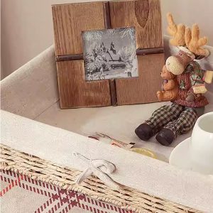 4 PCS Storage Basket Rattan - Image 5