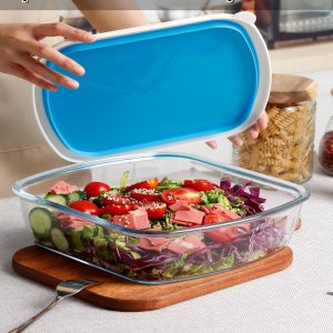 FENIX Set of 2PCS Tempered Nesting Glass Bakeware Set - Image 3