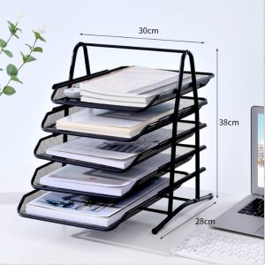 Metal Mesh Office Desk Organizer (5 Tray) - H2005 - Image 5