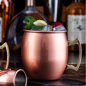 Solid Copper Moscow Mule Mug 550 ml Set - Image 5