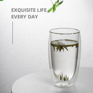 450ml Double Glass Cup (D8.5 X H16)CM - Image 6