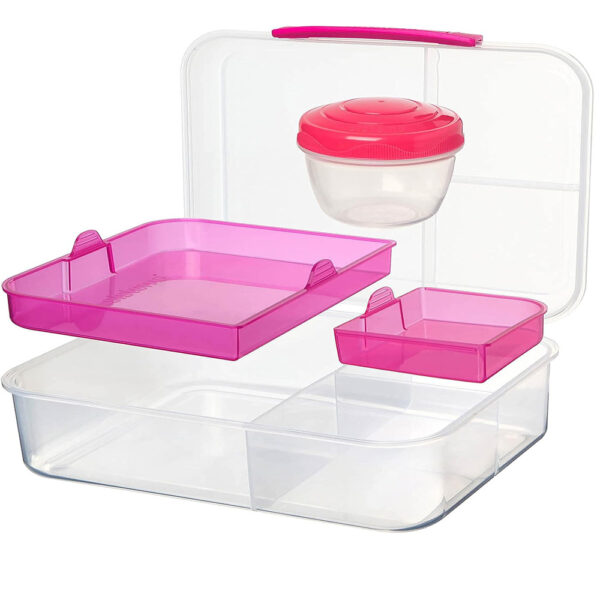 1.65L Bento Cube with Yogurt Pot