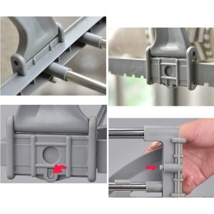 Heavy Duty Portable Double Clothes Drying Stand 77cm - Image 7
