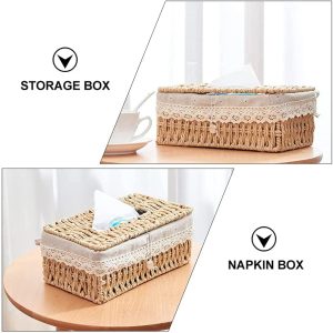 Rectangular Tissue Box Holder (L24 X W14 X H10)CM - Image 7