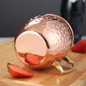 Solid Copper Moscow Mule Mug 550 ml Set - Image 5