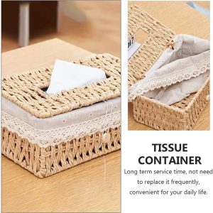 Rectangular Tissue Box Holder (L24 X W14 X H10)CM - Image 8
