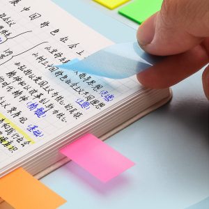 100 Pieces Sticky Notes Flags Text Highlighter 5 Colors - Image 3