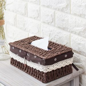 Rectangular Tissue Box Holder (L24 X W14 X H10)CM - Image 2