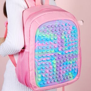 Pop It Fidget Toys Camouflage Backpack Silicone - Image 3