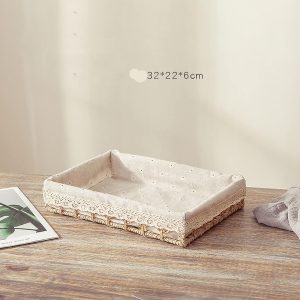 3 PCS Storage Basket Rattan Set - Image 5