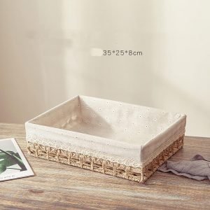 3 PCS Storage Basket Rattan Set - Image 6