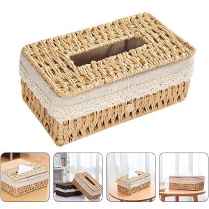 Rectangular Tissue Box Holder (L24 X W14 X H10)CM - Image 1