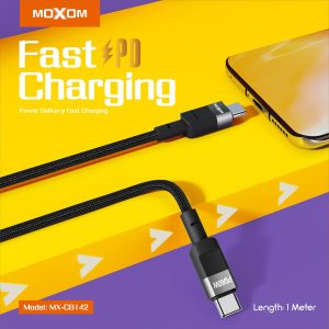 Moxom MX-CB142, 60W Premium PD Type-C to Type-C Data Cable - Image 3