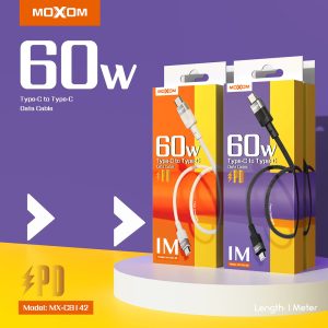 Moxom MX-CB142, 60W Premium PD Type-C to Type-C Data Cable - Image 5