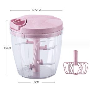 Hand Chopper 5 Blades 900ml + Whisker Blade - Image 3