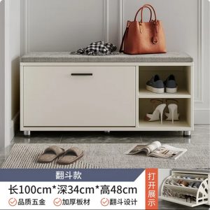 Bench Shoe Rack Double Layer 10 Pairs - 100cm - Image 4
