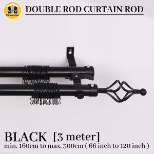 Double Pole Curtain Rod 2 & 3 Meter - Image 5
