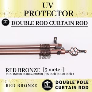 Double Pole Curtain Rod 2 & 3 Meter - Image 3