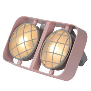 Sleek modern pink children's room table lamp - Image 4