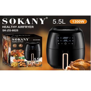 SOKANY Digital Air Fryer 5.5L 1300W SK-ZG-8025 - Image 2