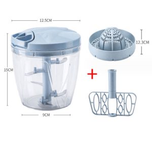Hand Chopper 5 Blades 900ml + Juicer + Whisker Blade - Image 3