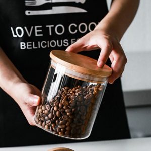 Glass Jar Containers with Bamboo Lids - Image 3
