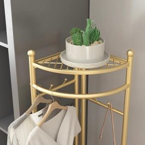 Corner Coat Rack with Hooks Freestanding - Image 4