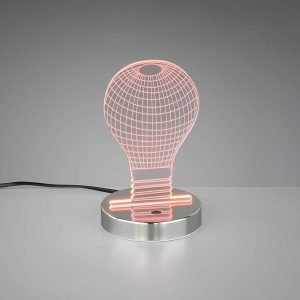 Reality Leuchten Bulb LED Table Lamp Chrome - 3.2W RGB LED - Image 4