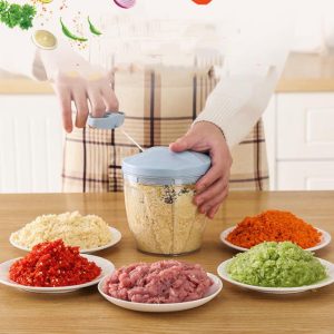 Hand Chopper 5 Blades 900ml + Juicer + Whisker Blade - Image 4