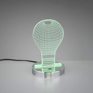 Reality Leuchten Bulb LED Table Lamp Chrome - 3.2W RGB LED - Image 5