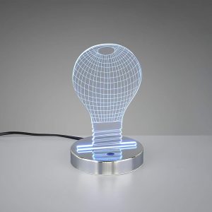 Reality Leuchten Bulb LED Table Lamp Chrome - 3.2W RGB LED - Image 3