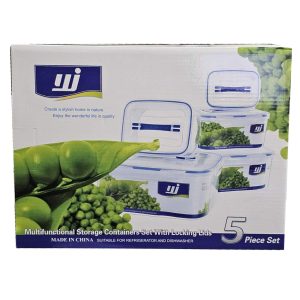 Set of 5 Air Tight Food Storage Containers - Image 4
