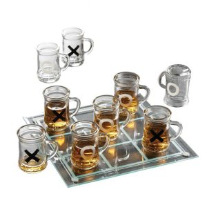 Tic-Tac-Toe Shot Glass Game 30 Cm Board - Image 1