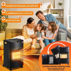 Luozigi LQ-H002F, Foldable Gas Heater 4.2kW, Indoor Safe - Image 4