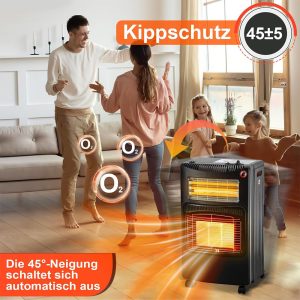 Luozigi LQ-HE01F, 2 In 1 Foldable Gas & Electric Heater, Indoor Safe - Image 4