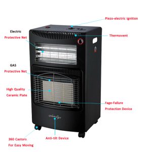 Luozigi LQ-HE01F, 2 In 1 Foldable Gas & Electric Heater, Indoor Safe - Image 9