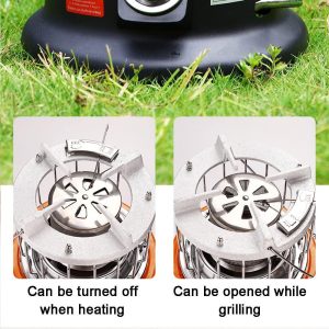 Luozigi LQ-KB8, Portable 2 in 1 Gas Heater and Cooker - Image 4