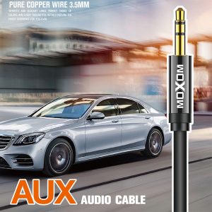 Moxom AUX-11, Pure Copper Wire 3.5mm Aux Audio 1m Cable - Image 3