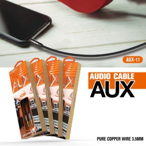 Moxom AUX-11, Pure Copper Wire 3.5mm Aux Audio 1m Cable - Image 4